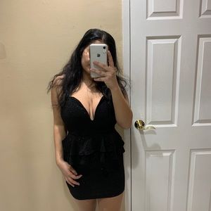 Mini black dress